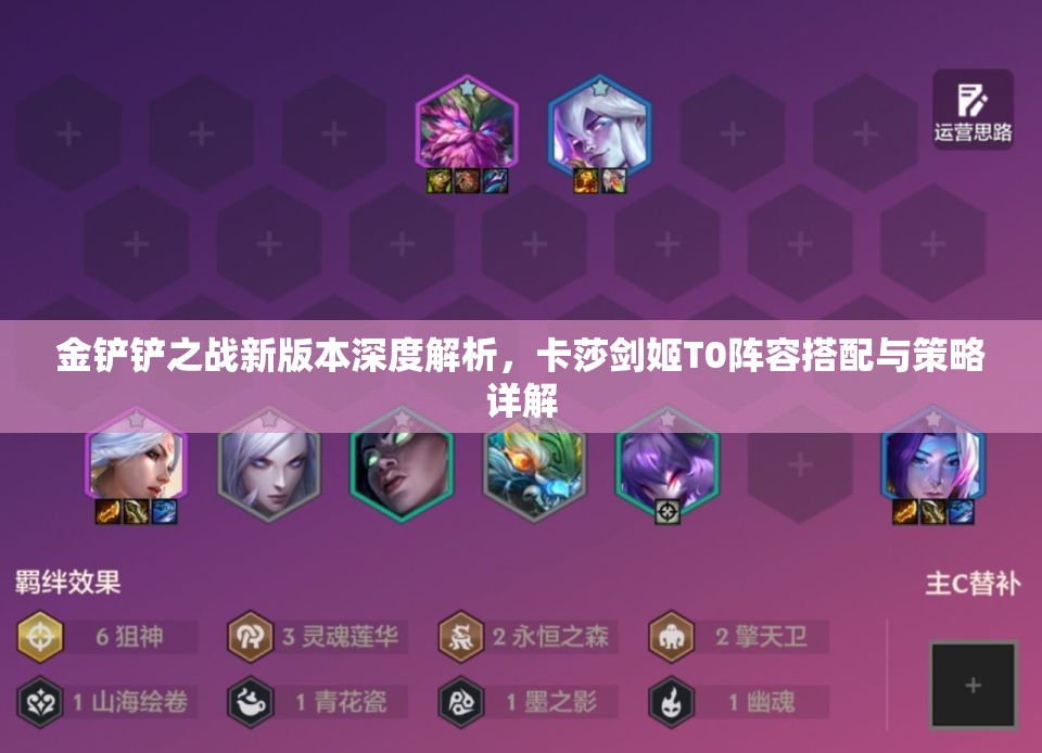 金铲铲之战新版本深度解析，卡莎剑姬T0阵容搭配与策略详解