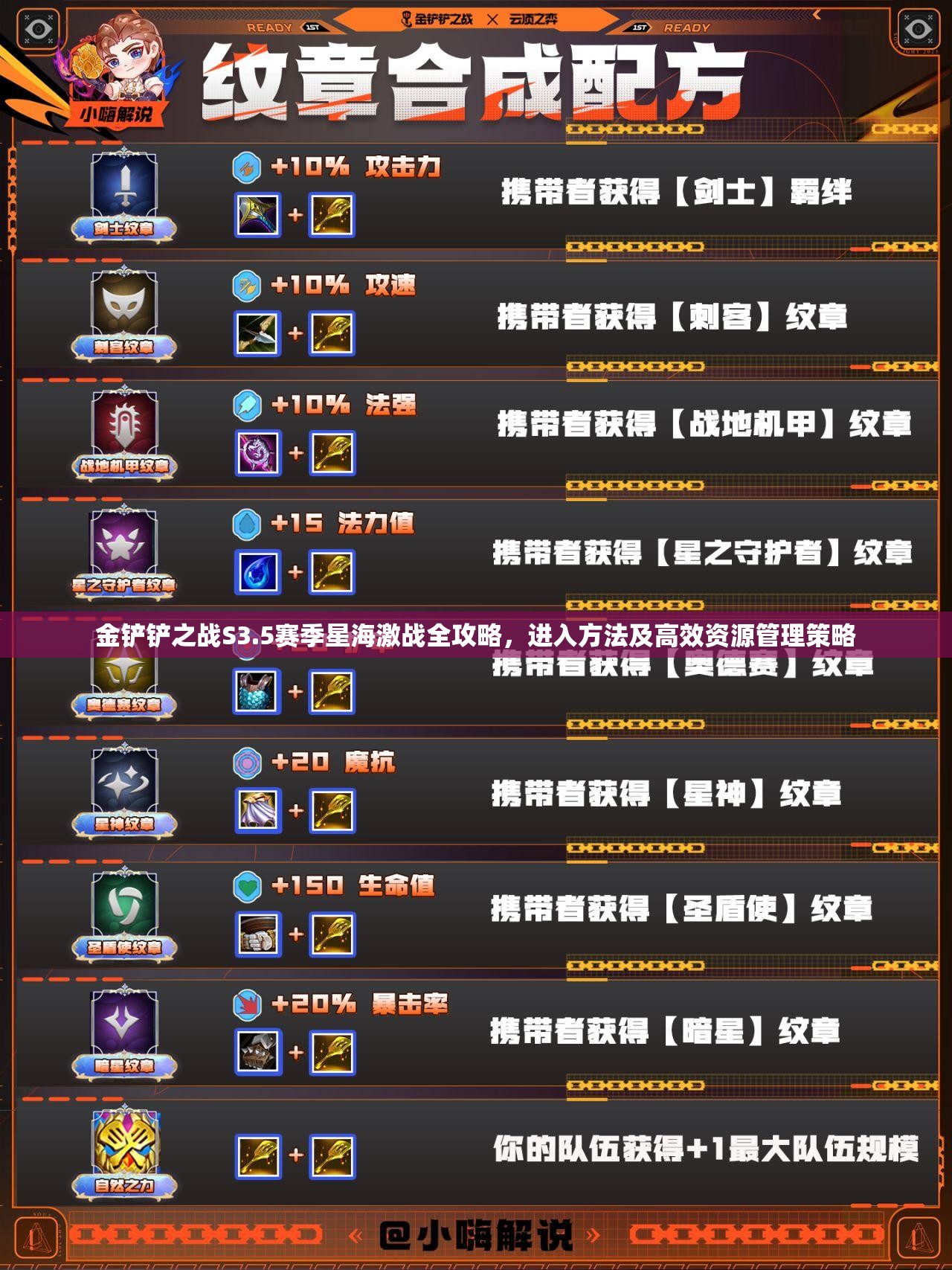 金铲铲之战S3.5赛季星海激战全攻略，进入方法及高效资源管理策略