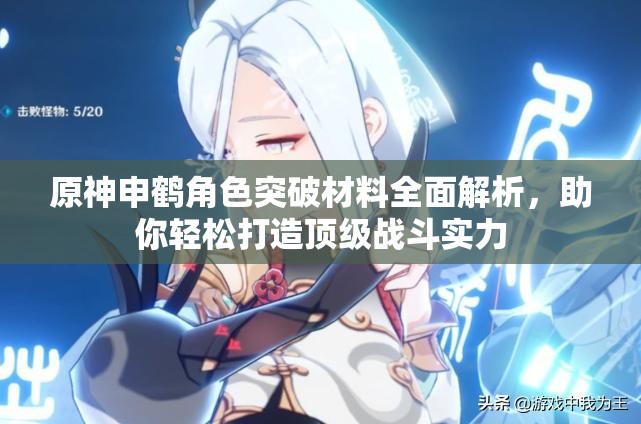 原神申鹤角色突破材料全面解析，助你轻松打造顶级战斗实力
