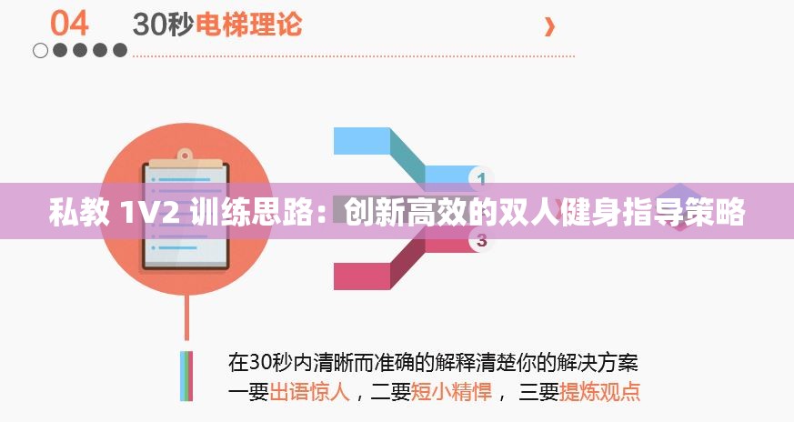 私教 1V2 训练思路：创新高效的双人健身指导策略