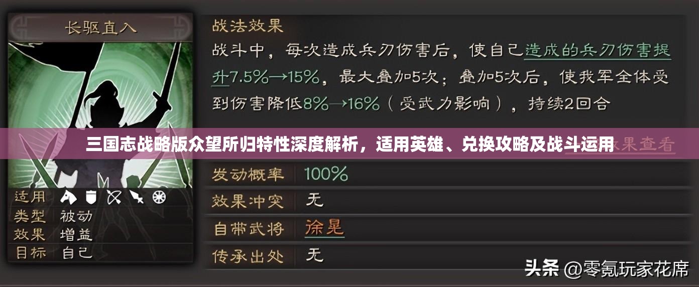 三国志战略版众望所归特性深度解析，适用英雄、兑换攻略及战斗运用