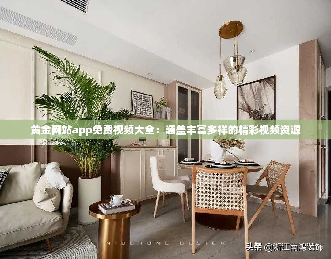 黄金网站app免费视频大全：涵盖丰富多样的精彩视频资源
