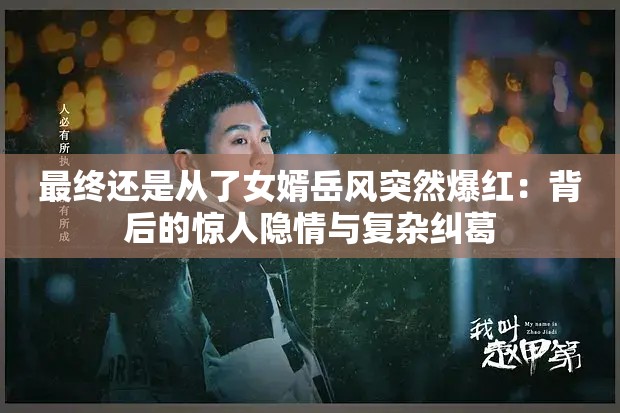 最终还是从了女婿岳风突然爆红：背后的惊人隐情与复杂纠葛