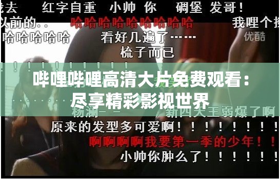 哔哩哔哩高清大片免费观看：尽享精彩影视世界