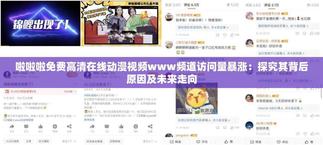 啦啦啦免费高清在线动漫视频www频道访问量暴涨：探究其背后原因及未来走向