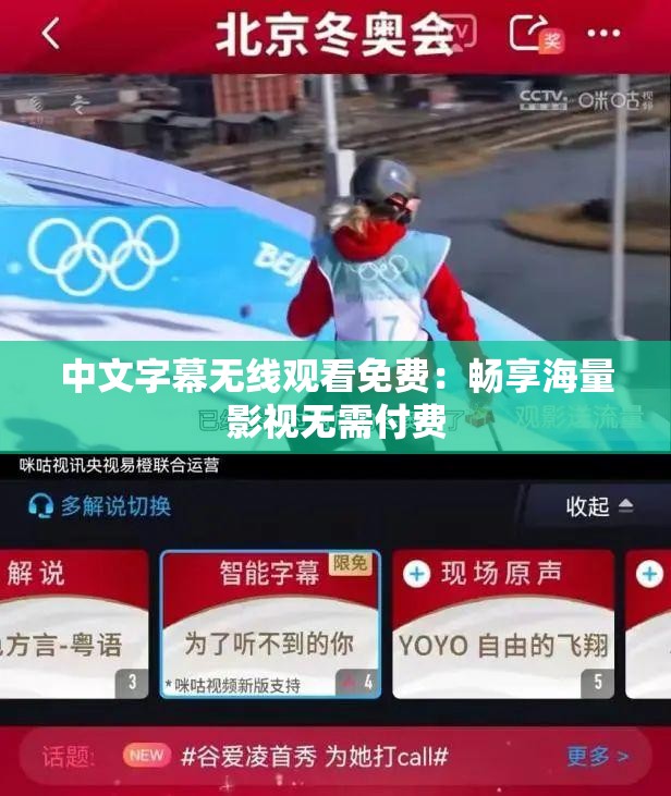 中文字幕无线观看免费：畅享海量影视无需付费