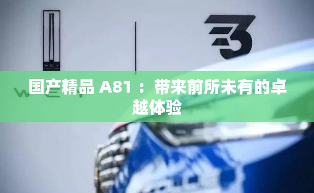 国产精品 A81 ：带来前所未有的卓越体验