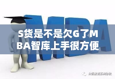 S货是不是欠G了MBA智库上手很方便：详细解析其使用体验