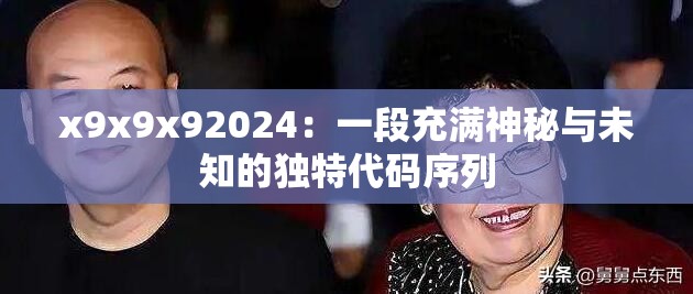 x9x9x92024：一段充满神秘与未知的独特代码序列
