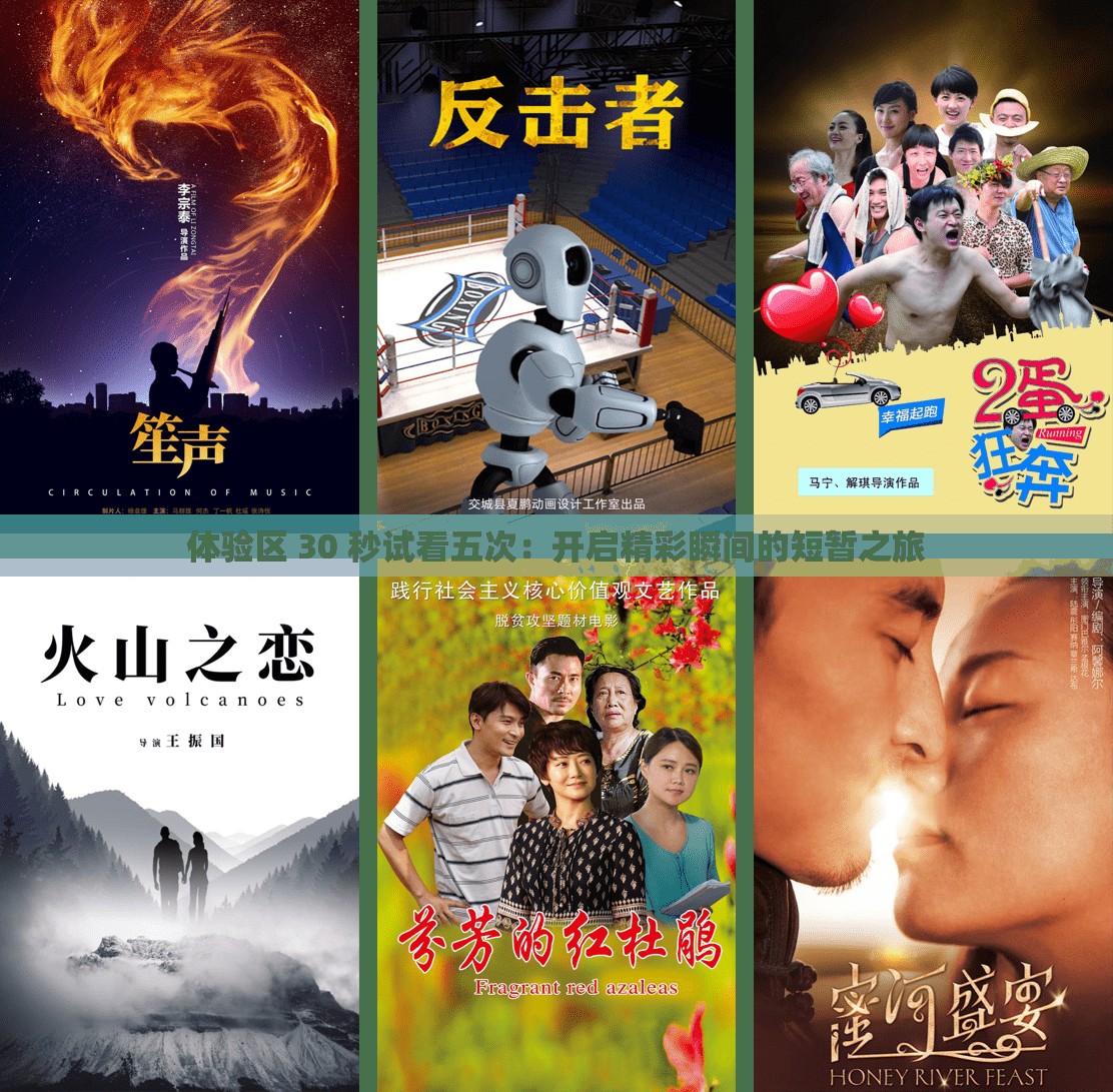 体验区 30 秒试看五次：开启精彩瞬间的短暂之旅