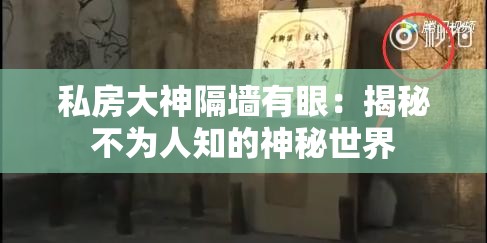 私房大神隔墙有眼：揭秘不为人知的神秘世界