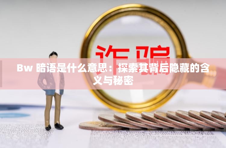 Bw 暗语是什么意思：探索其背后隐藏的含义与秘密