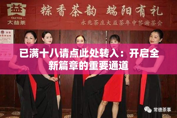 已满十八请点此处转入：开启全新篇章的重要通道