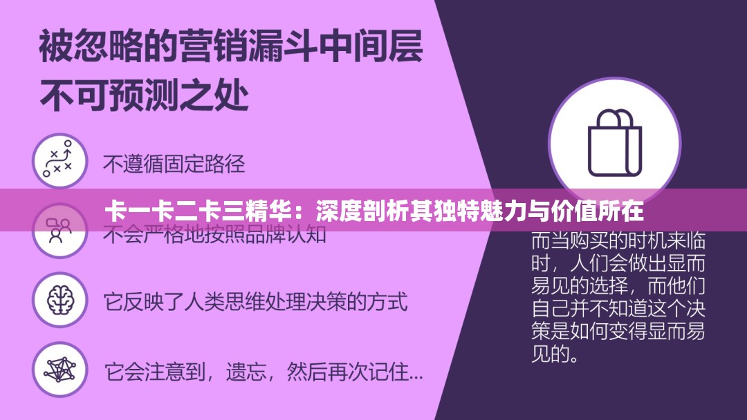 卡一卡二卡三精华：深度剖析其独特魅力与价值所在