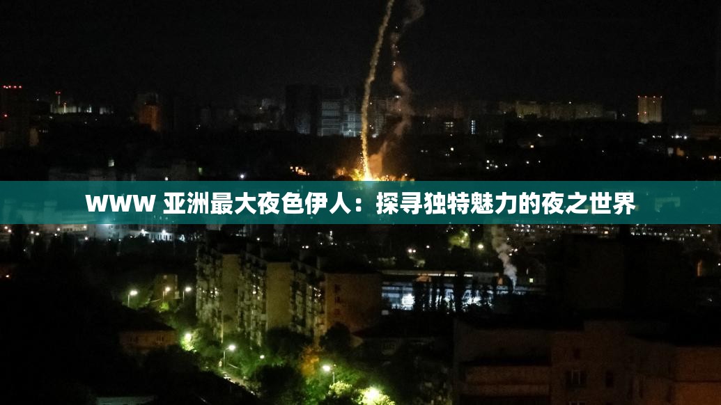 WWW 亚洲最大夜色伊人：探寻独特魅力的夜之世界