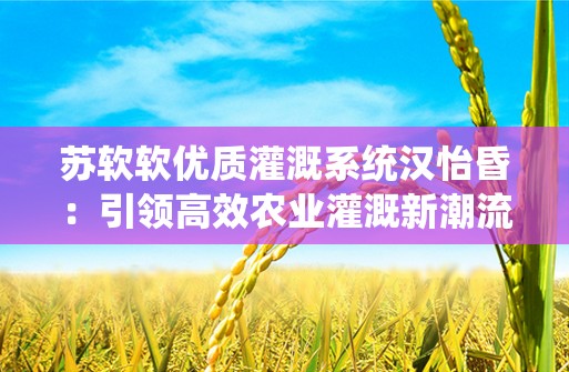 苏软软优质灌溉系统汉怡昏：引领高效农业灌溉新潮流