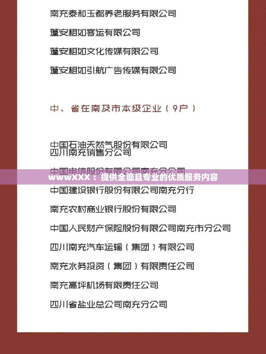 wwwXXX ：提供全面且专业的优质服务内容