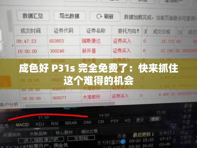 成色好 P31s 完全免费了：快来抓住这个难得的机会
