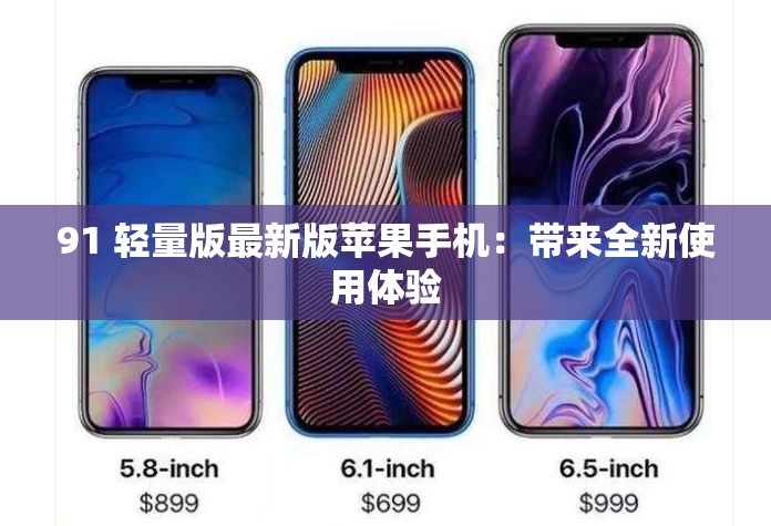 91 轻量版最新版苹果手机：带来全新使用体验