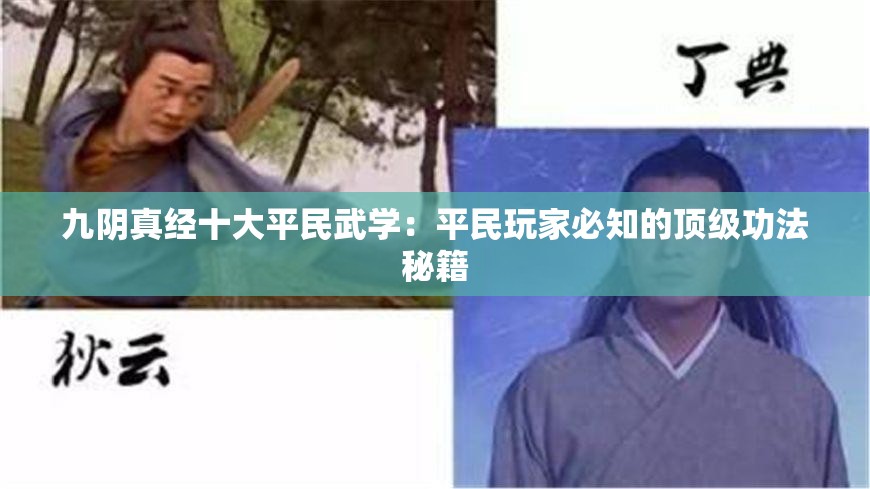 九阴真经十大平民武学：平民玩家必知的顶级功法秘籍