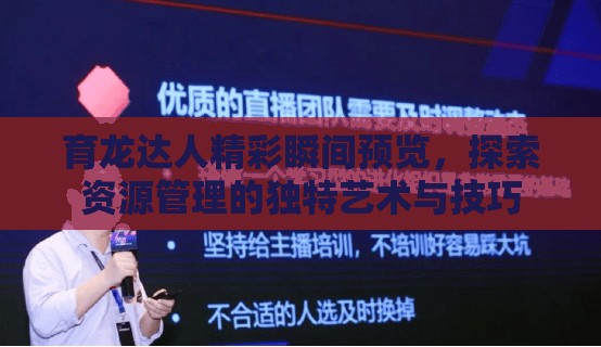 育龙达人精彩瞬间预览，探索资源管理的独特艺术与技巧