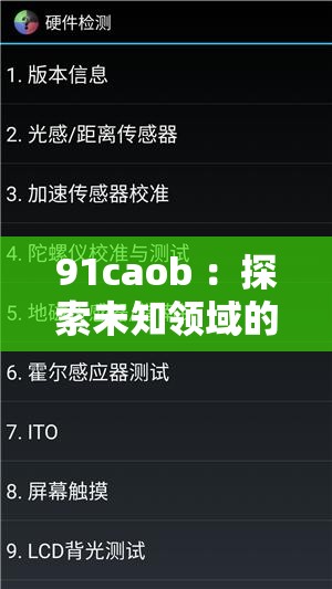 91caob ：探索未知领域的神秘代码与独特标识