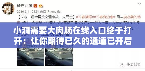 小洞需要大肉肠在线入口终于打开：让你期待已久的通道已开启