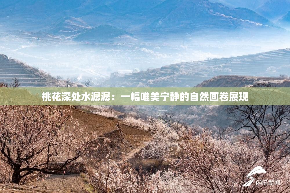 桃花深处水潺潺：一幅唯美宁静的自然画卷展现