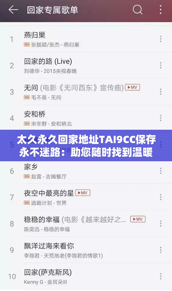 太久永久回家地址TAI9CC保存永不迷路：助您随时找到温暖的港湾