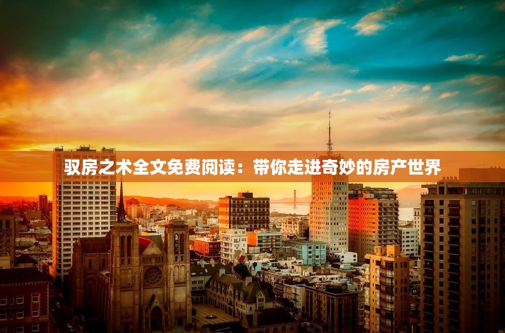 驭房之术全文免费阅读：带你走进奇妙的房产世界