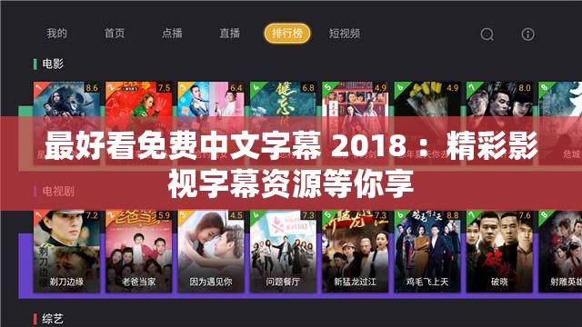 最好看免费中文字幕 2018 ：精彩影视字幕资源等你享