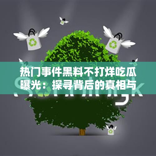 热门事件黑料不打烊吃瓜曝光：探寻背后的真相与影响