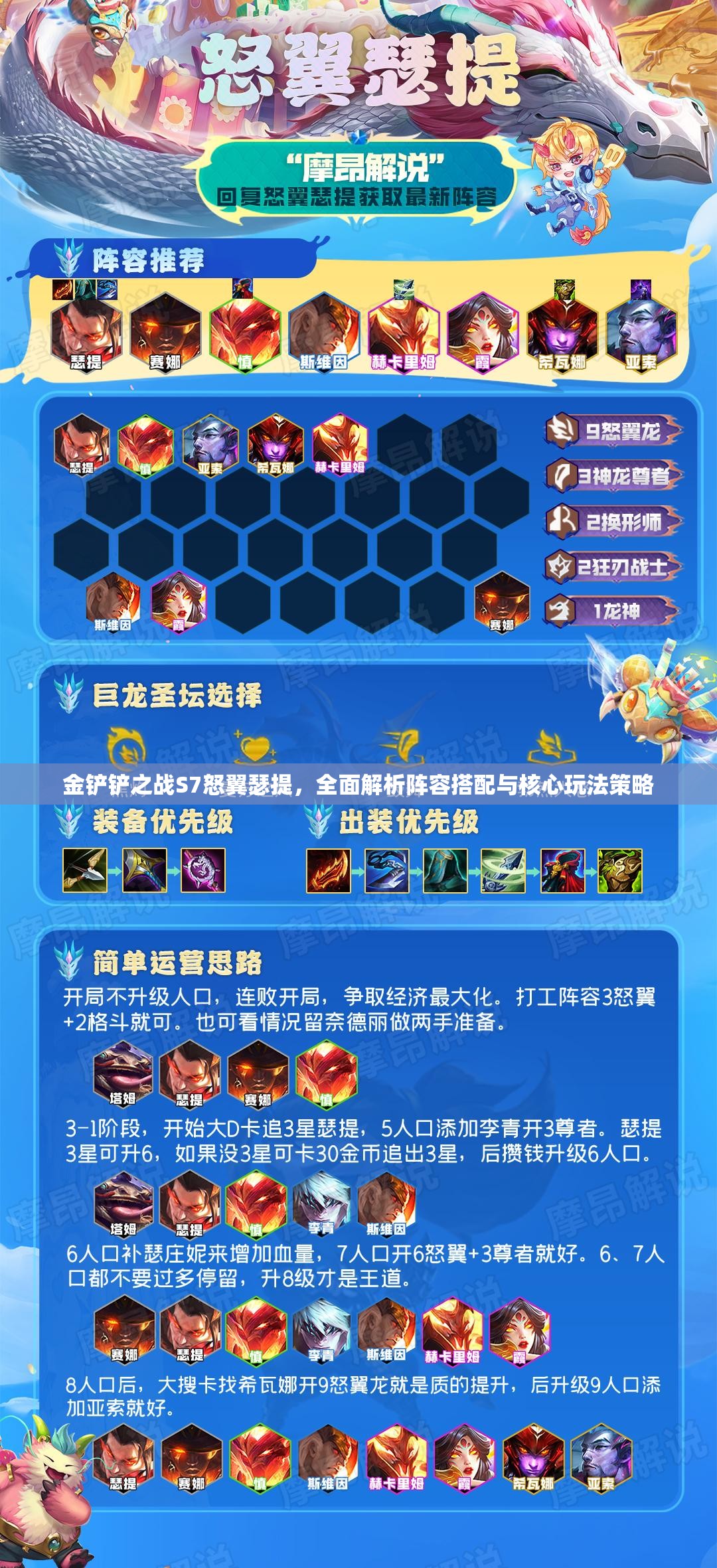 金铲铲之战S7怒翼瑟提，全面解析阵容搭配与核心玩法策略
