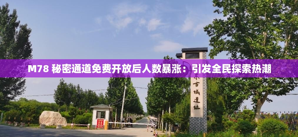 M78 秘密通道免费开放后人数暴涨：引发全民探索热潮