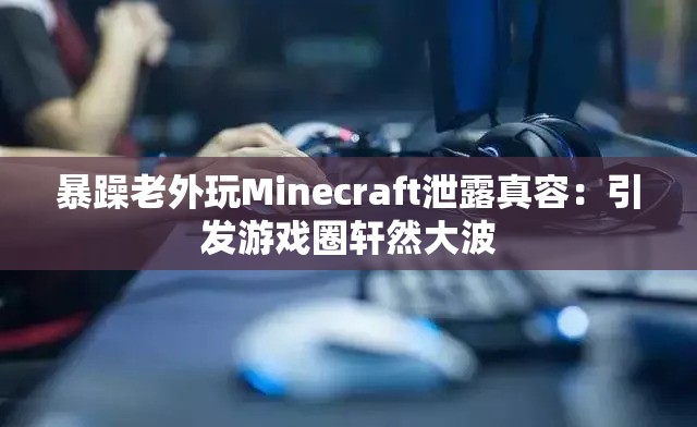 暴躁老外玩Minecraft泄露真容：引发游戏圈轩然大波