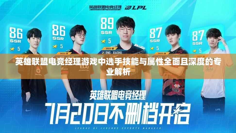 英雄联盟电竞经理游戏中选手技能与属性全面且深度的专业解析