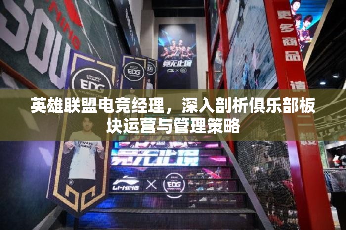 英雄联盟电竞经理，深入剖析俱乐部板块运营与管理策略