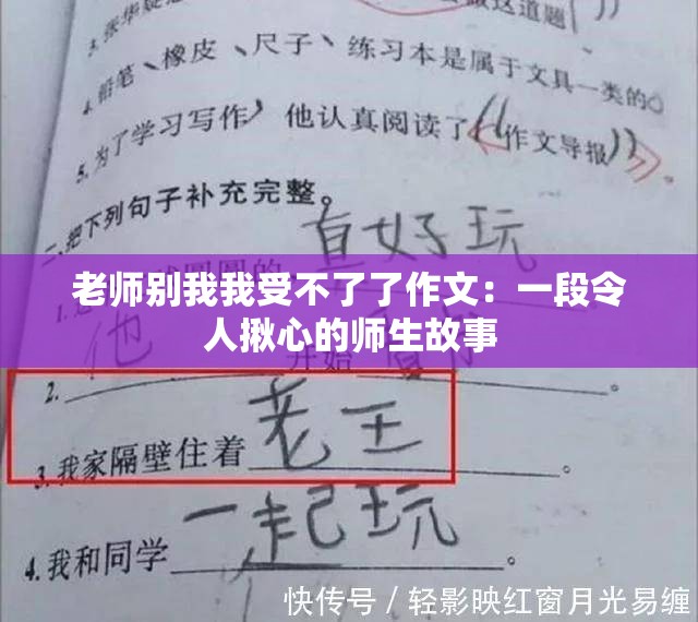 老师别我我受不了了作文：一段令人揪心的师生故事