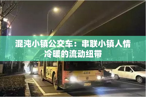 混沌小镇公交车：串联小镇人情冷暖的流动纽带