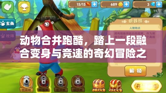 动物合并跑酷，踏上一段融合变身与竞速的奇幻冒险之旅