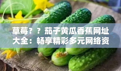 草莓？？茄子黄瓜香蕉网址大全：畅享精彩多元网络资源
