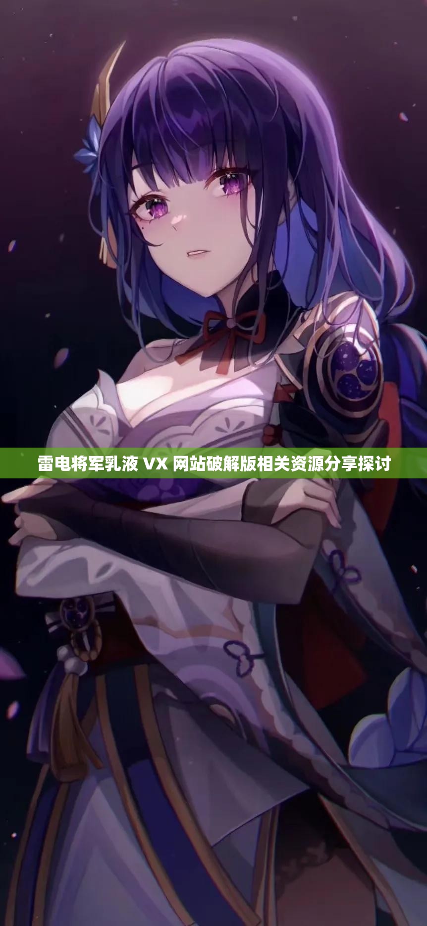 雷电将军乳液 VX 网站破解版相关资源分享探讨
