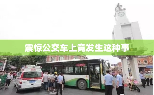 震惊公交车上竟发生这种事