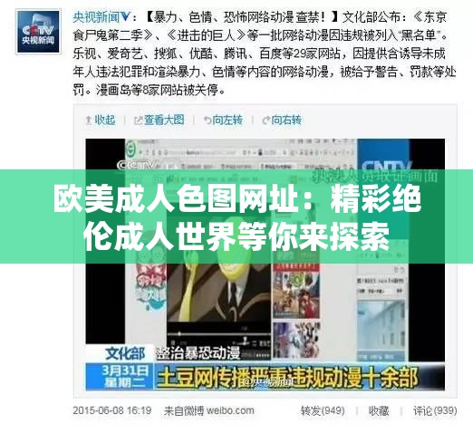 欧美成人色图网址：精彩绝伦成人世界等你来探索