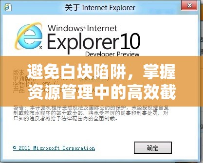 避免白块陷阱，掌握资源管理中的高效截图预览技巧与艺术