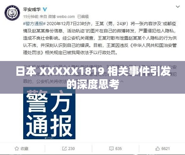 日本 XXXXX1819 相关事件引发的深度思考