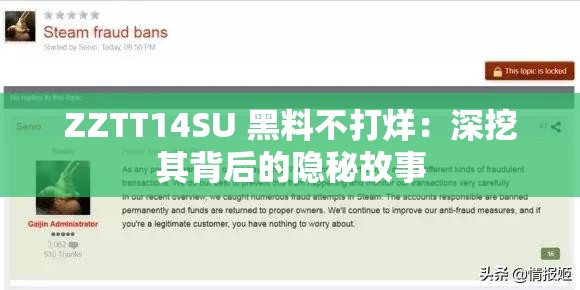 ZZTT14SU 黑料不打烊：深挖其背后的隐秘故事