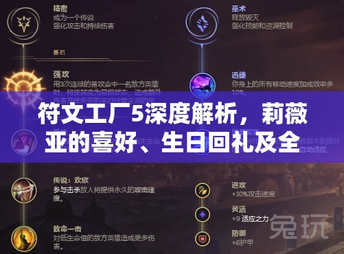 符文工厂5深度解析，莉薇亚的喜好、生日回礼及全面角色数据介绍