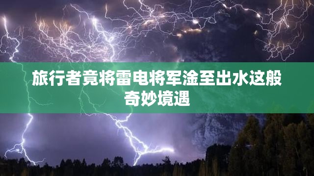 旅行者竟将雷电将军淦至出水这般奇妙境遇