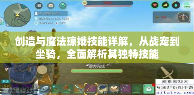 创造与魔法琼娥技能详解，从战宠到坐骑，全面解析其独特技能